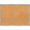 Shiplap White Narrow Wood Framed Corkboard, Natural Cork